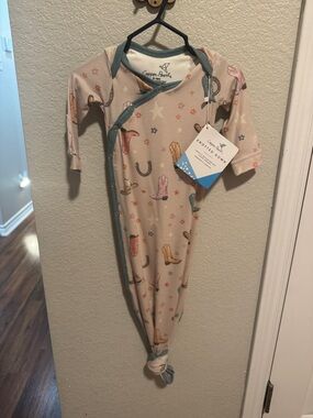 Copper Pearl Western Boot Print Knotted Gown